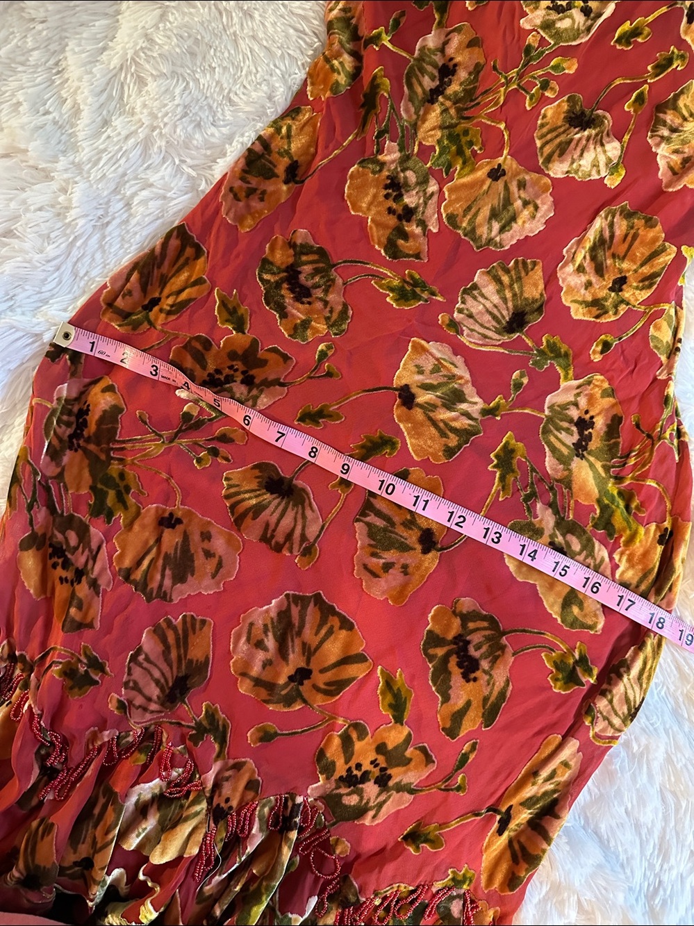 Vintage y2k Betsey Johnson Velvet Burnout Fairy Dress 10 - Picture 7 of 12